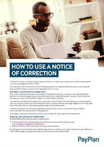 Notice of correction factsheet thumbnail